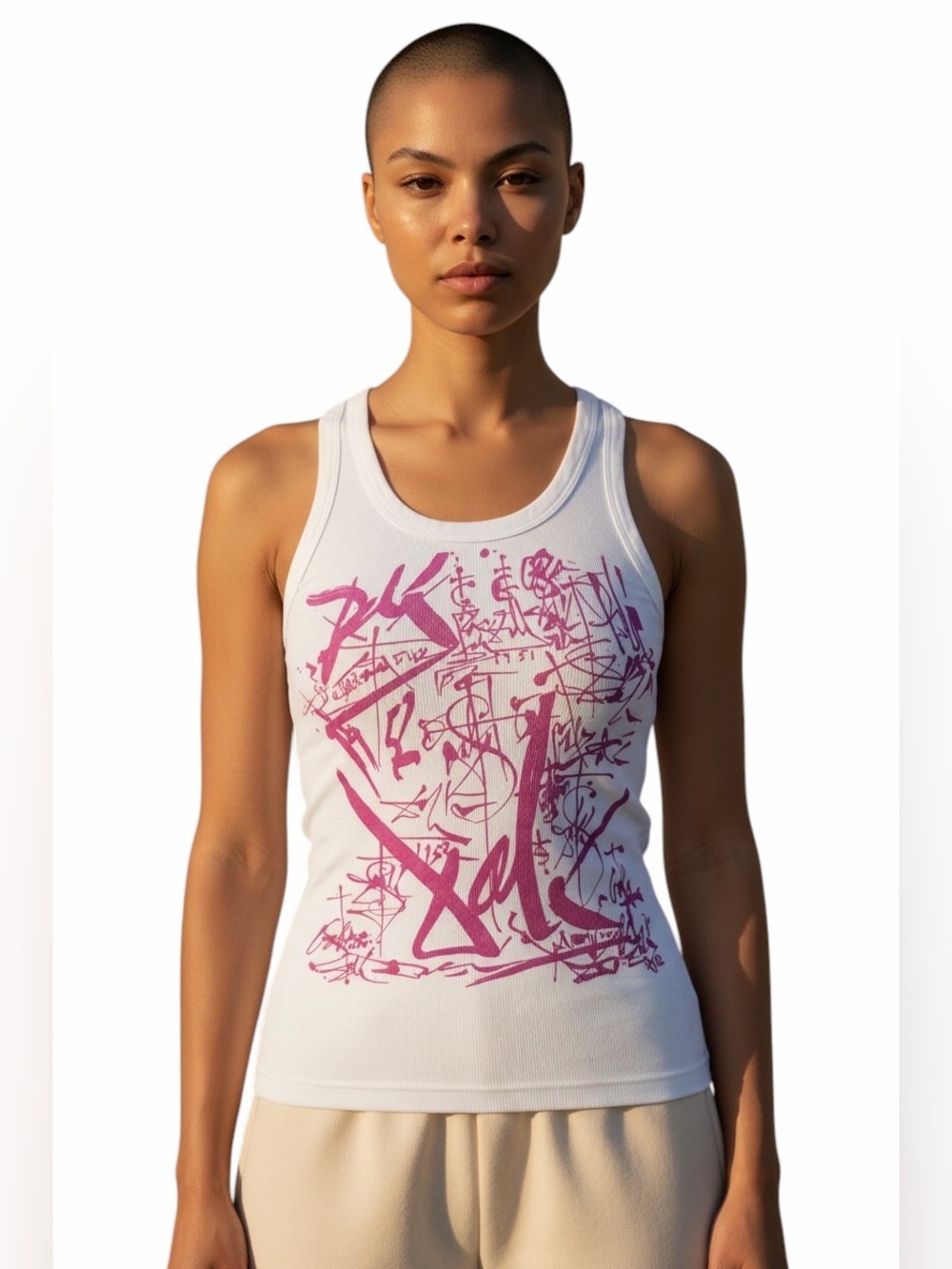 Jordi Nogués Graffiti Y2K Tank Top From Barcelona.